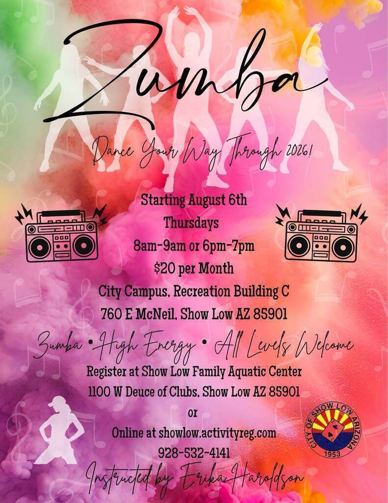 August Zumba flier