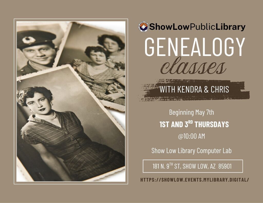 Genealogy Class Flier