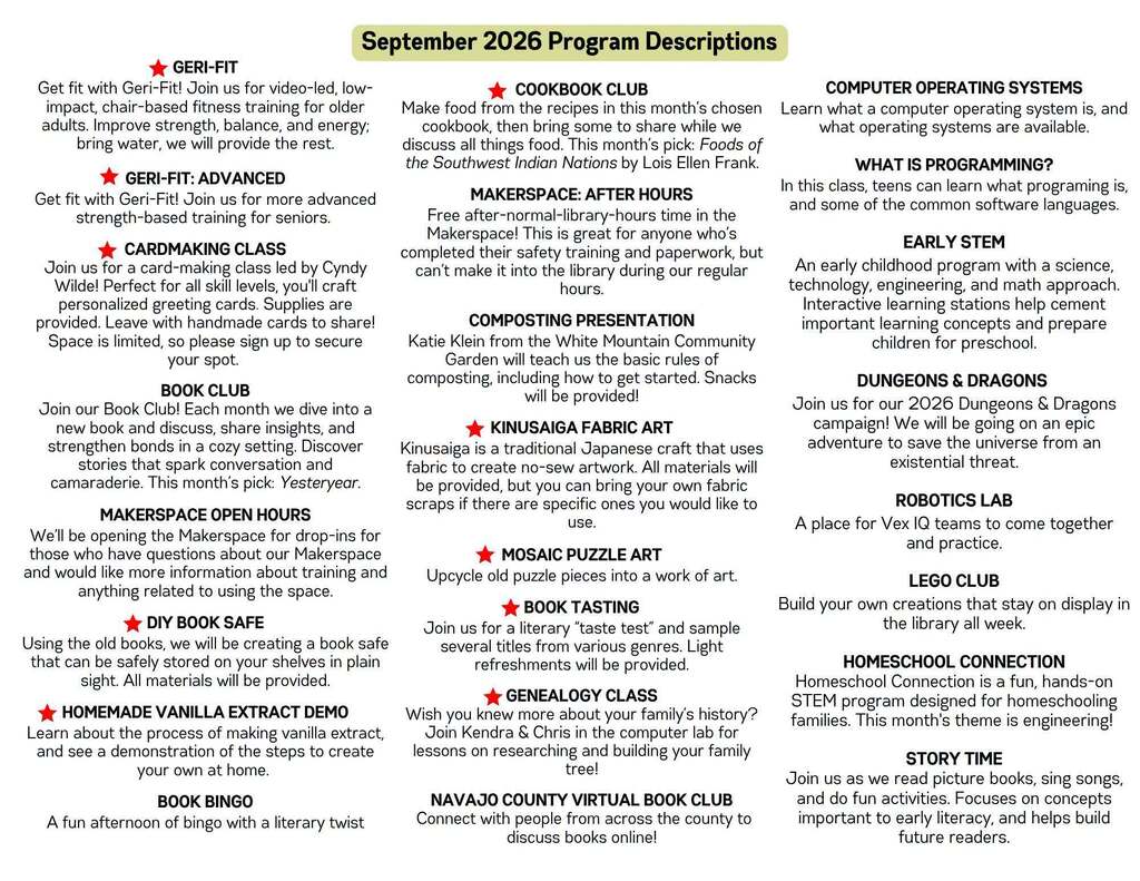 Event Descriptions