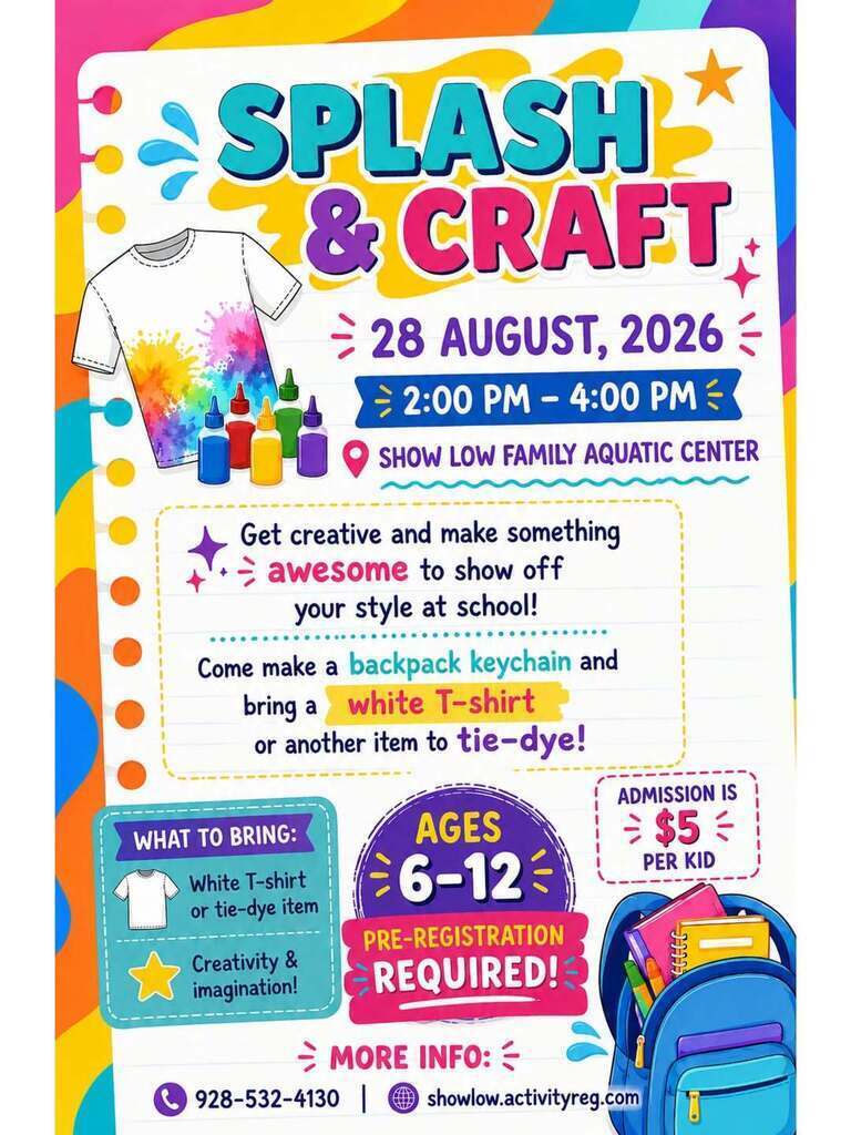 Splash and Craft Flier