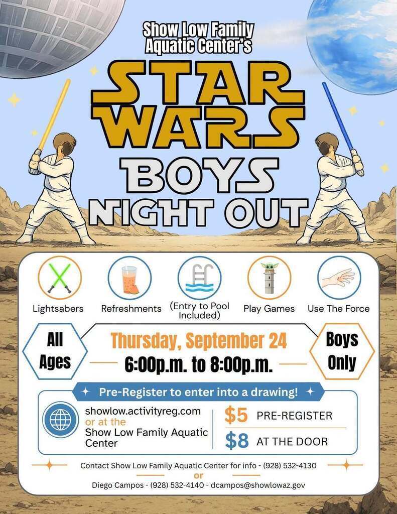 Star Wars Boys Night Out Flier
