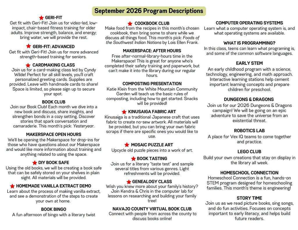 Event Descriptions