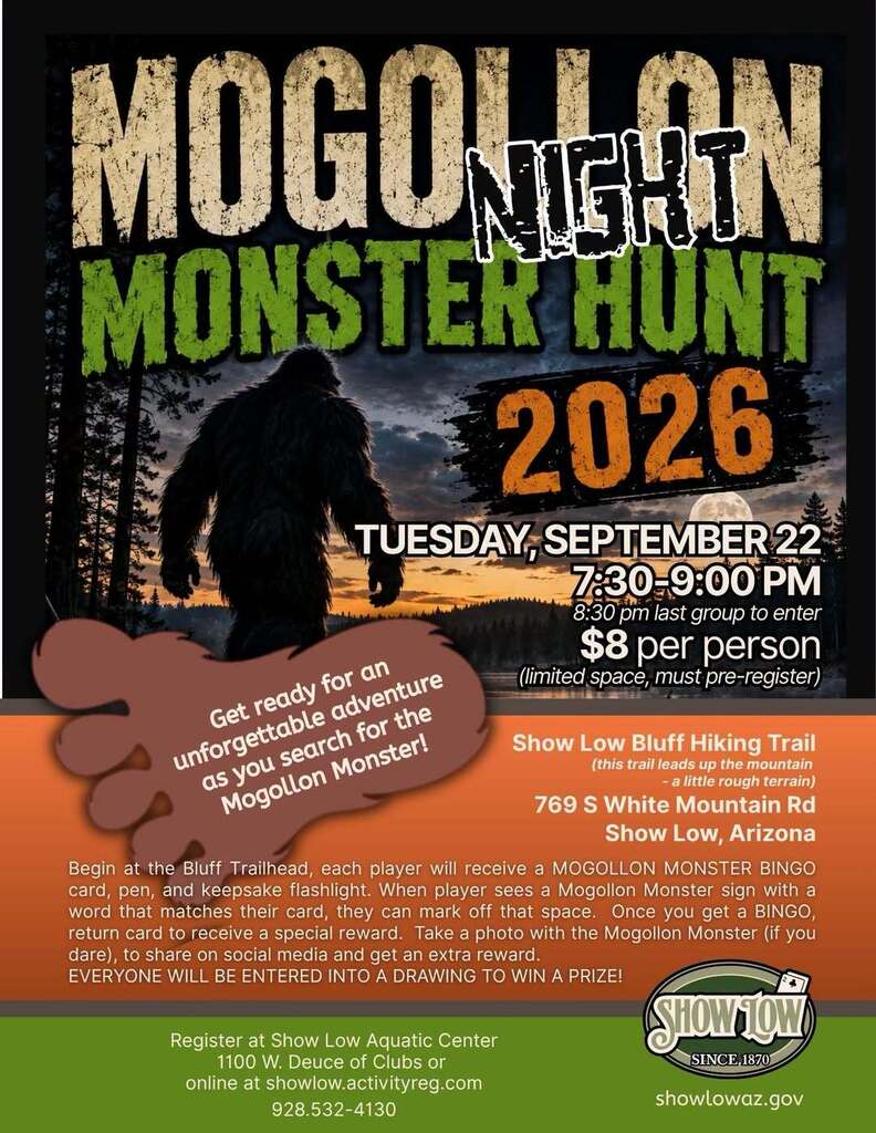 Mogollon Monster Night Hunt 2026 Flyer