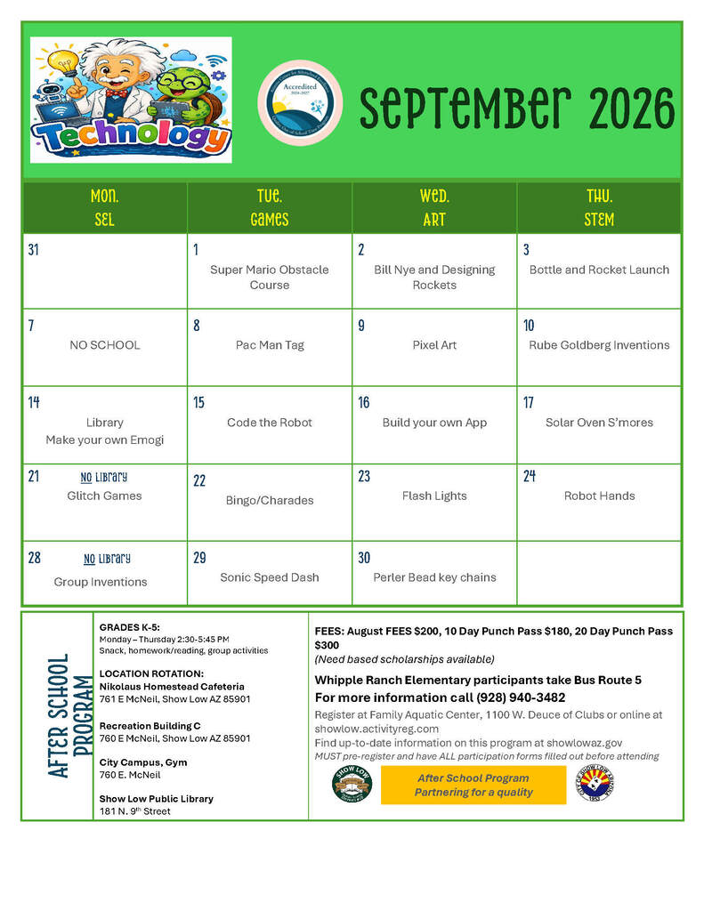 After School Program September 2026