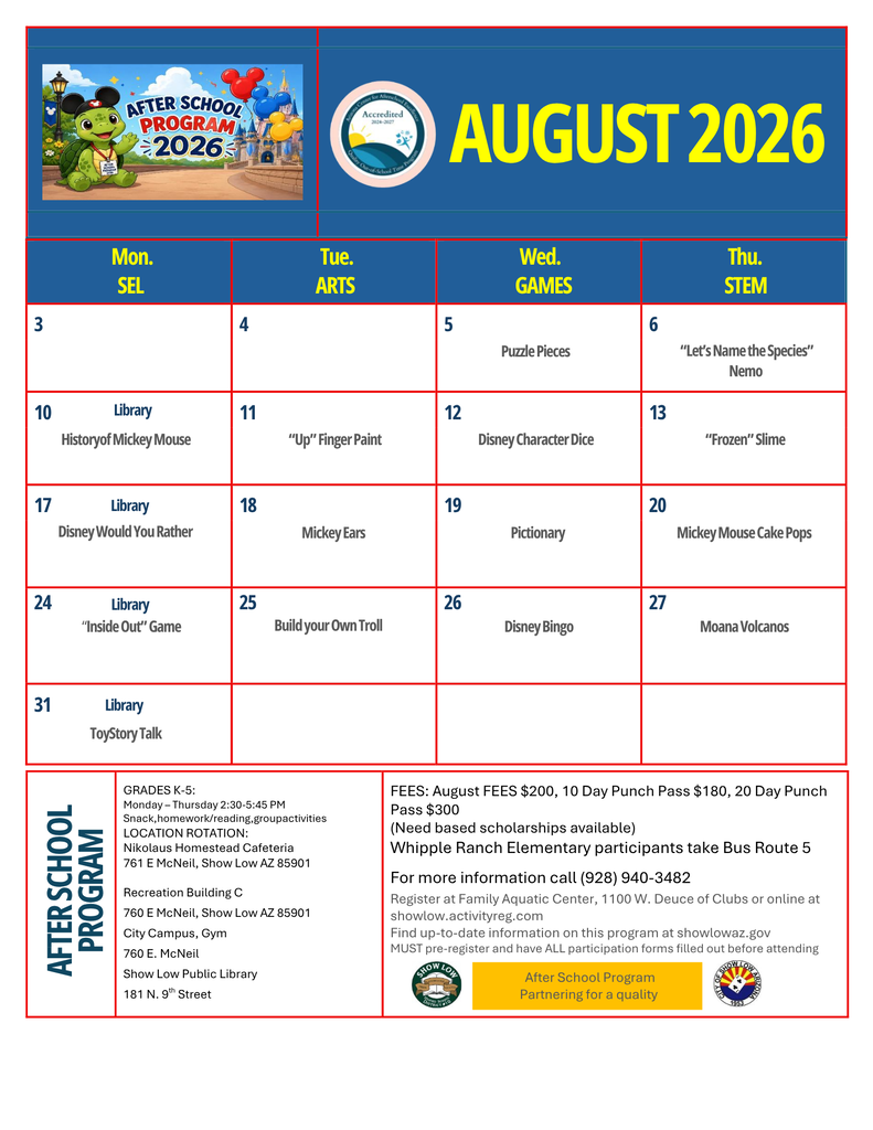 After School Program 26/27