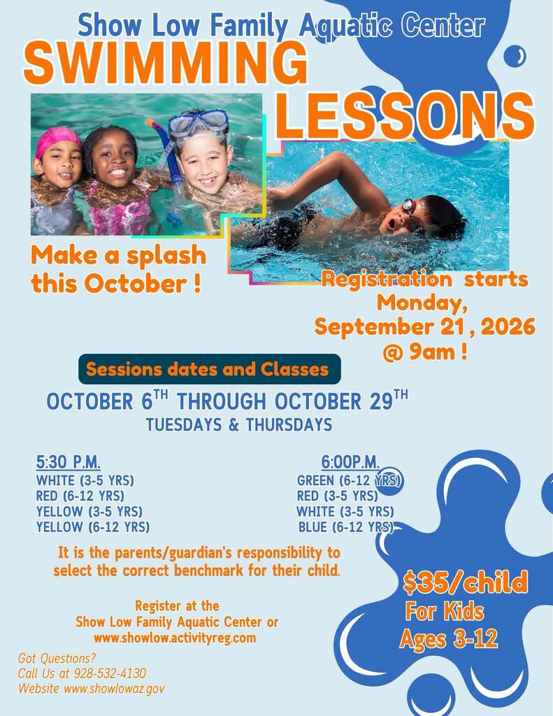 Swim Lessons Flyer
