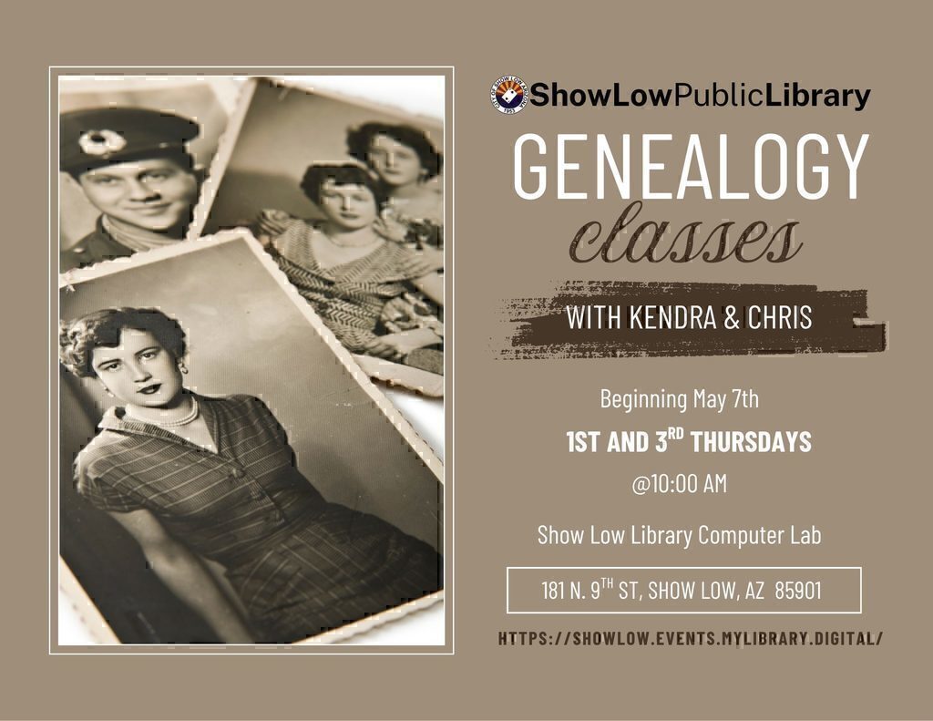 Genealogy Class Flier