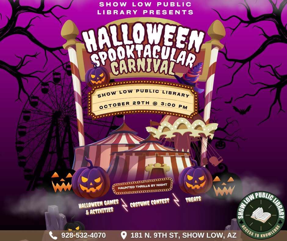 Library Halloween Carnival Flyer