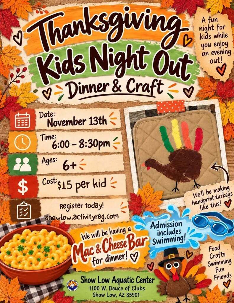 Thanksgiving Kids Night Out Flyer