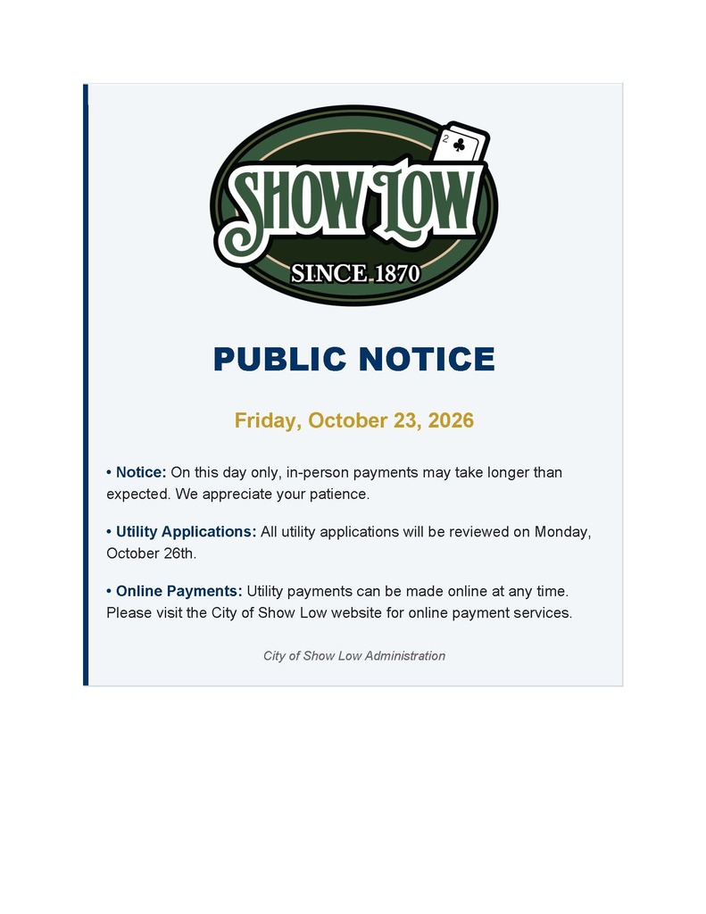 Short Staffed Notice