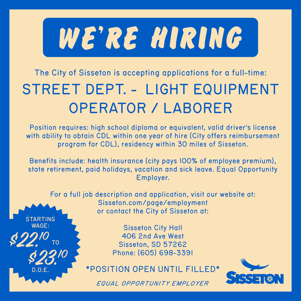 street dept want ad