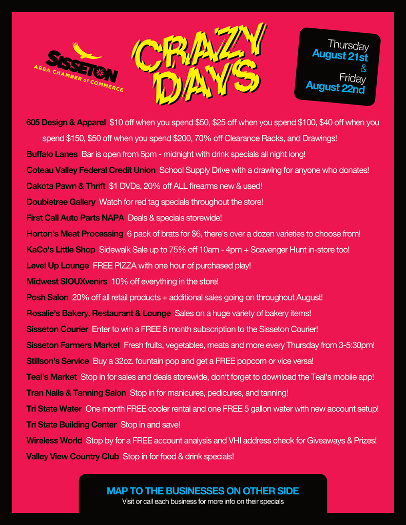 2025 crazy days listings