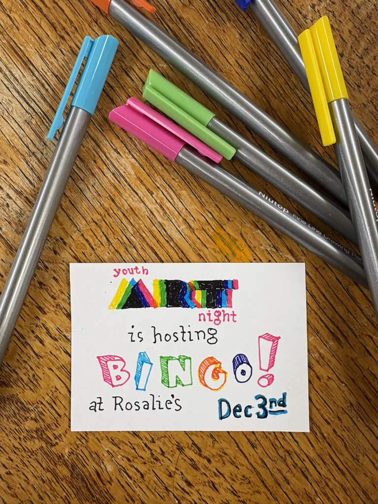 youth art night bingo