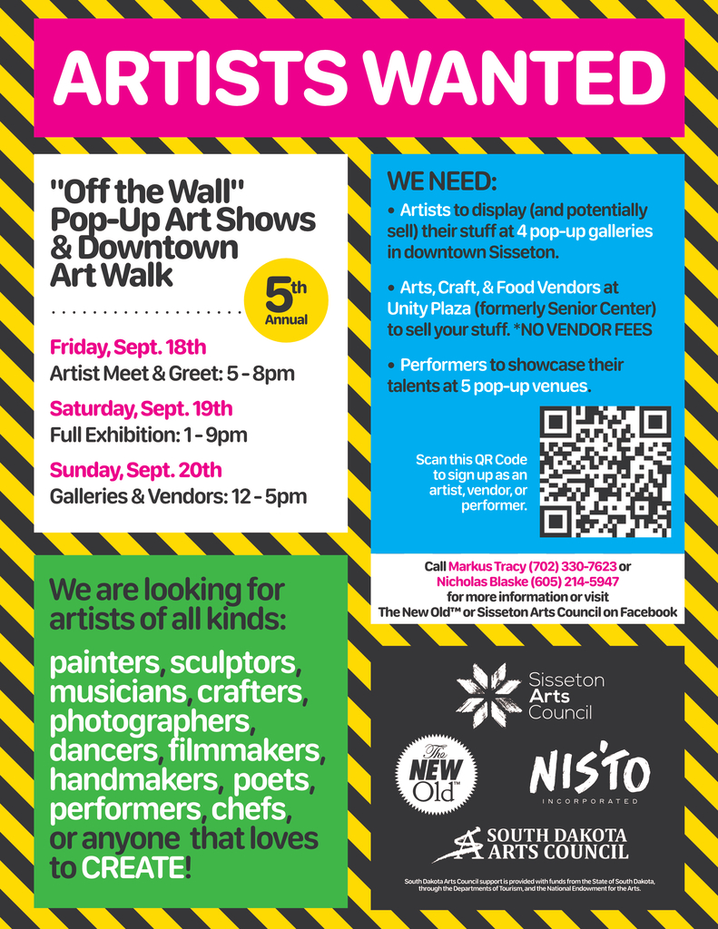 call to artists off the wall