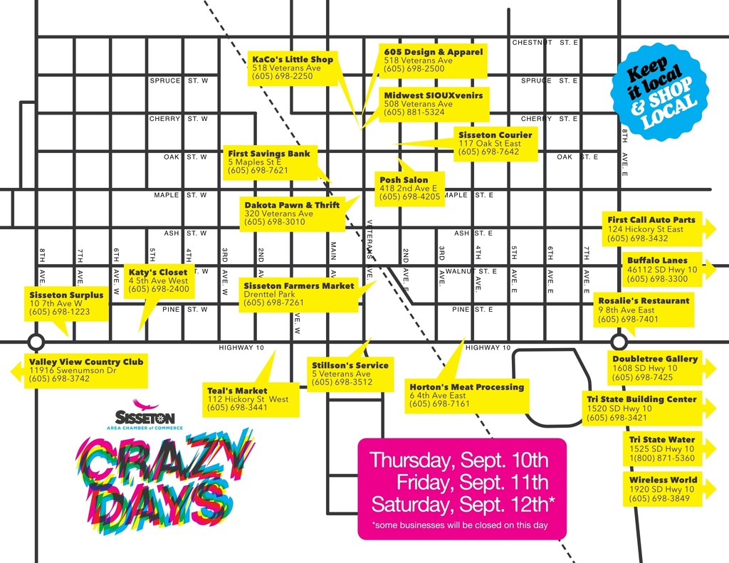 2026 crazy days map