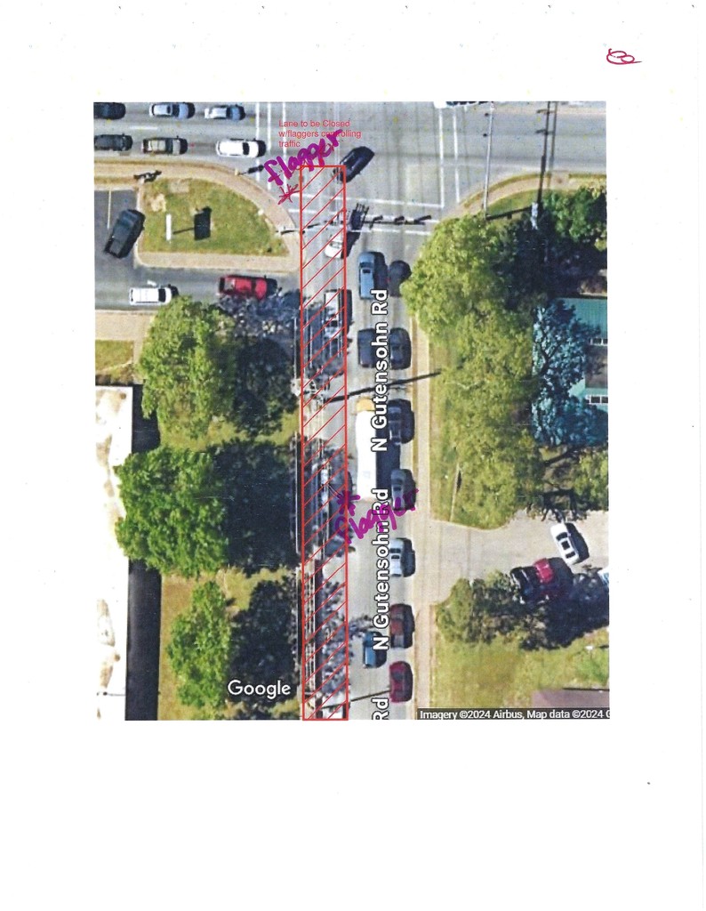 southbound gutensohn closed