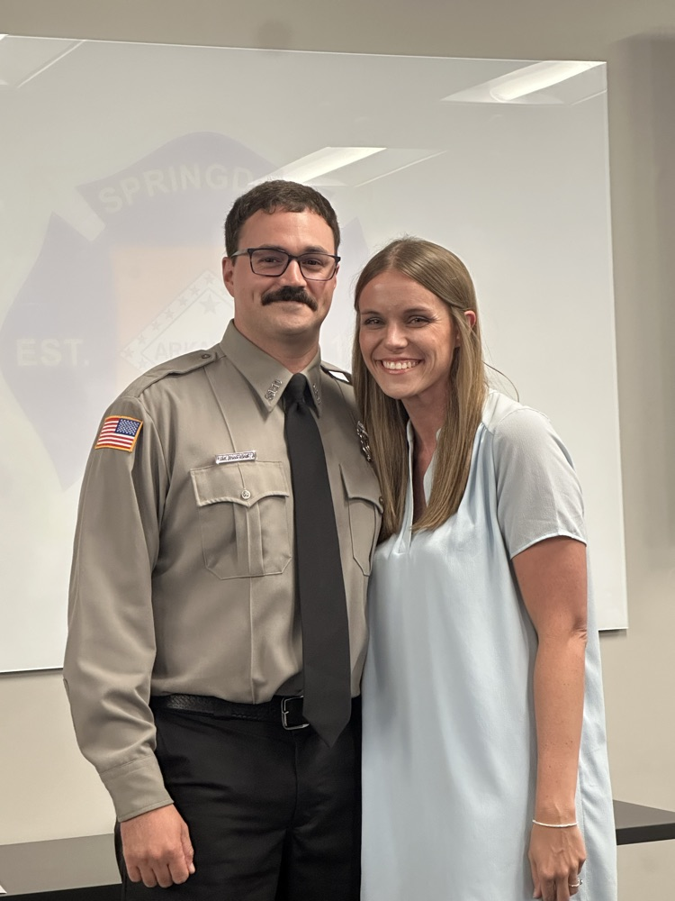 firefighter with his wife