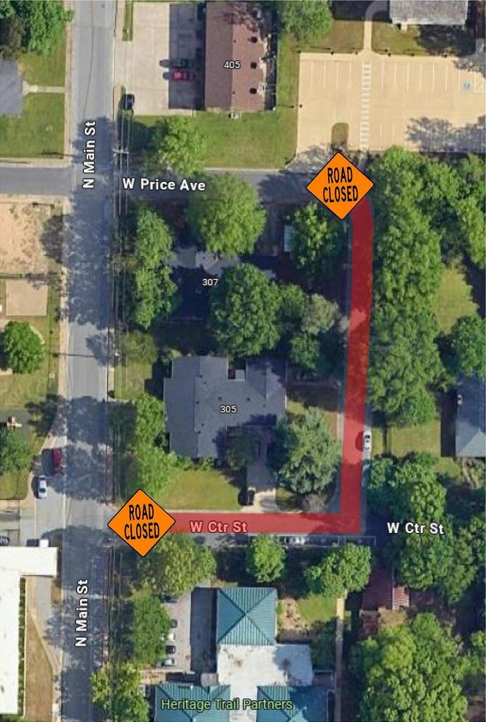 Shiloh Museum Closure (Church av, W Center St)