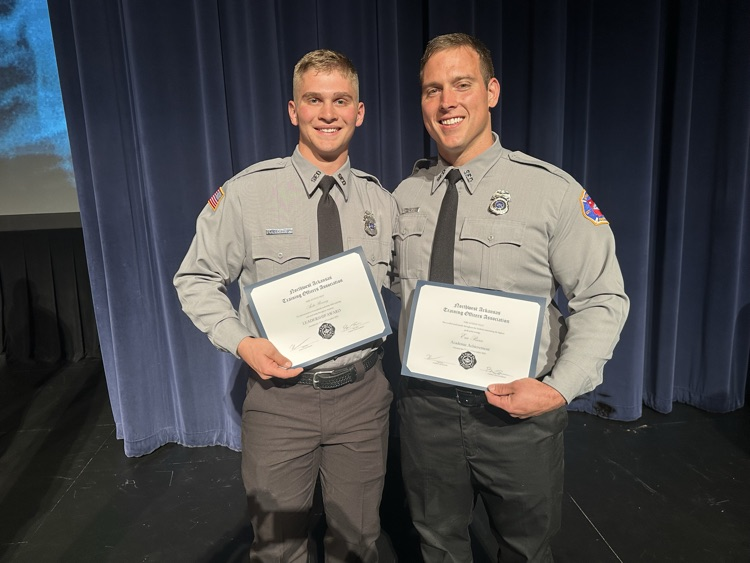 Two new recruit firefighters