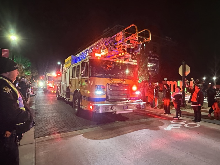 fire truck in parade.
