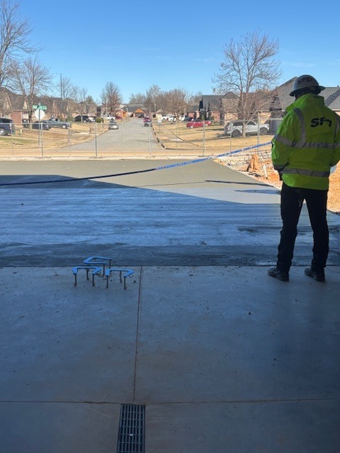 Fire Chief with horseshoes.