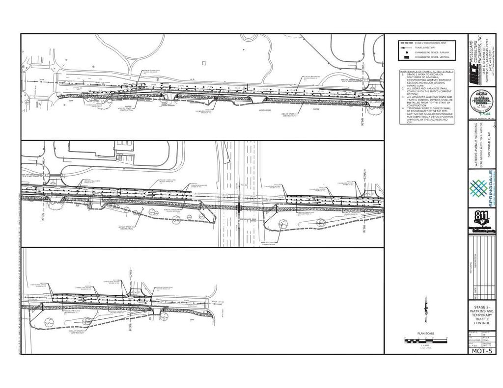 Traffic Control Plans for Watkins Ave.