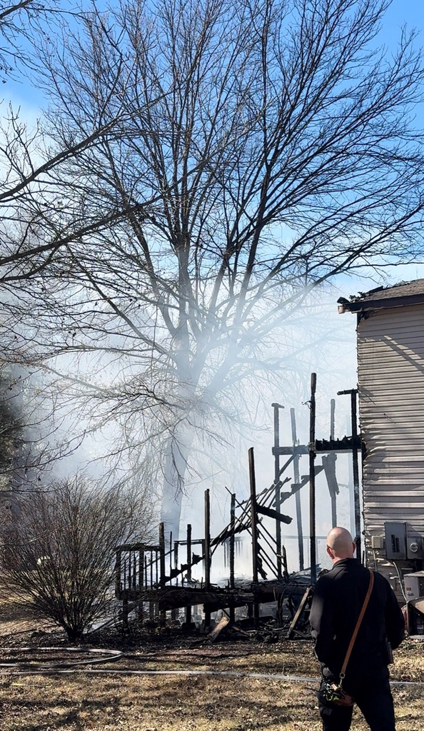 safety officer at house fire