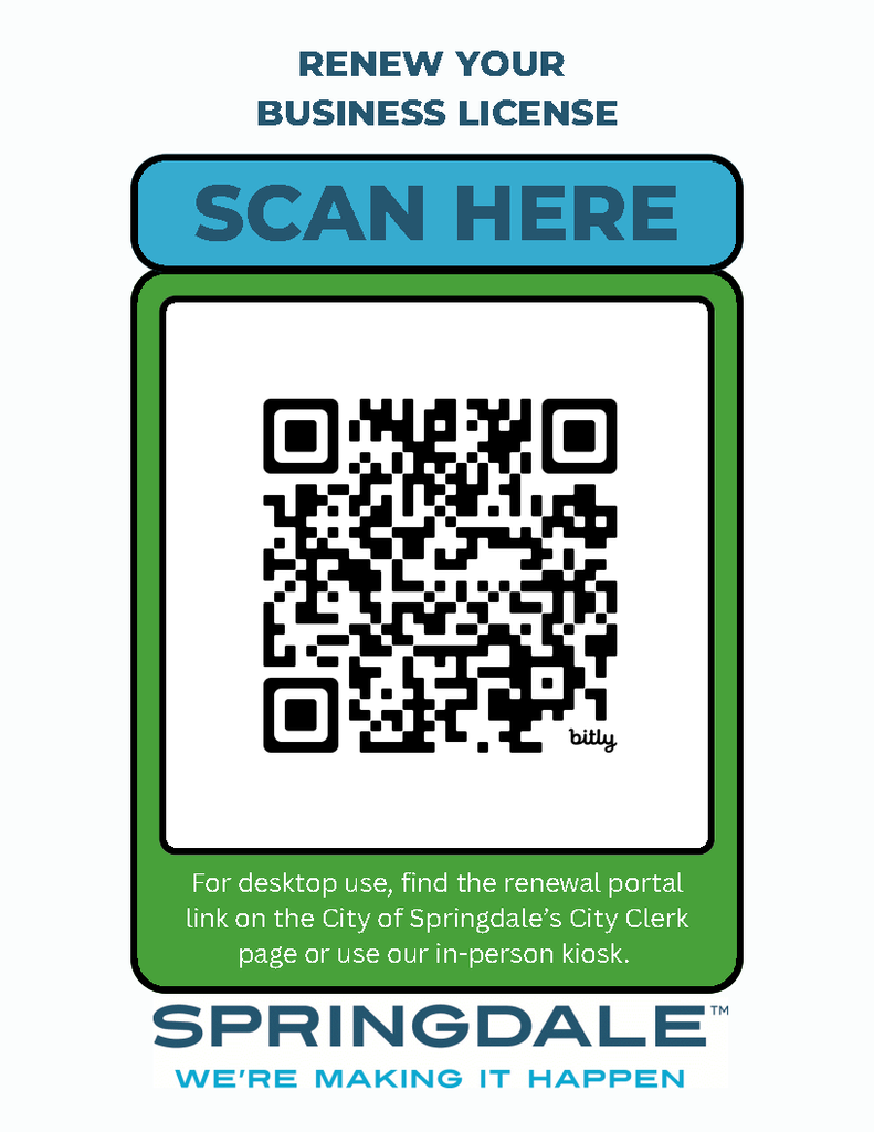 QR Code for Business License Renewal