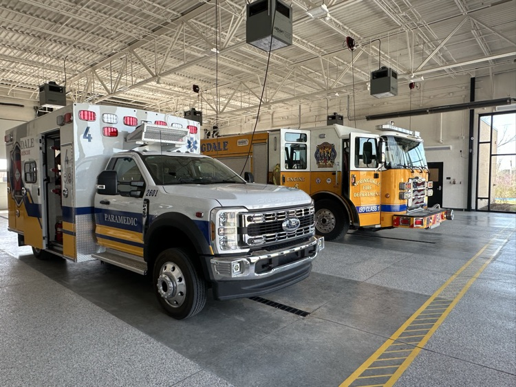 ambulance and fire engine