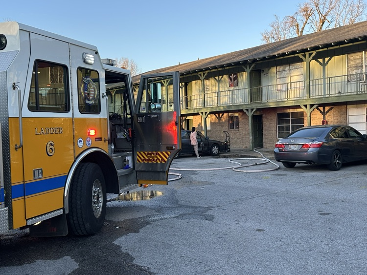 fire truck with door open