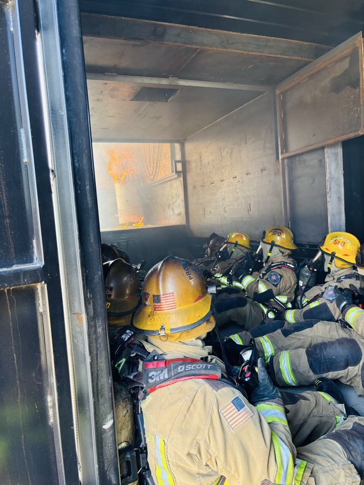 firefighters training