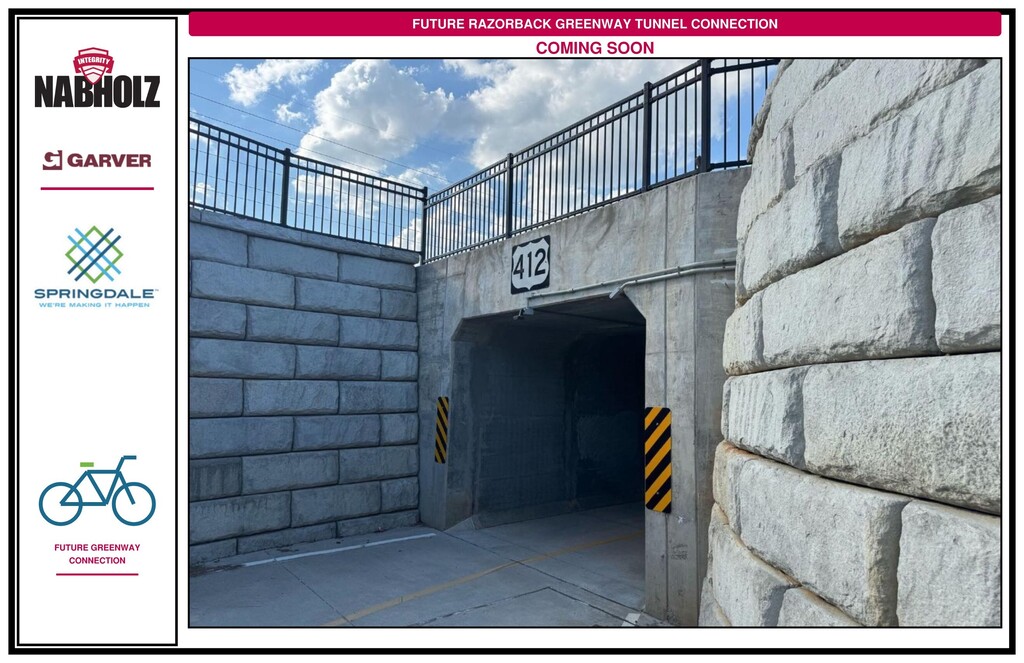 New Razorback Greenway Tunnel Graphic
