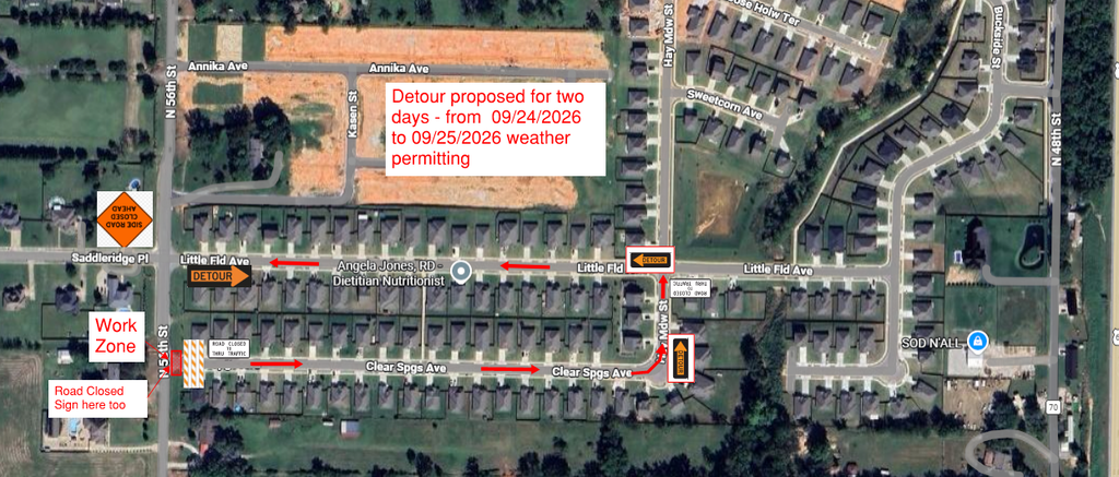 Clear Springs Ave Closure