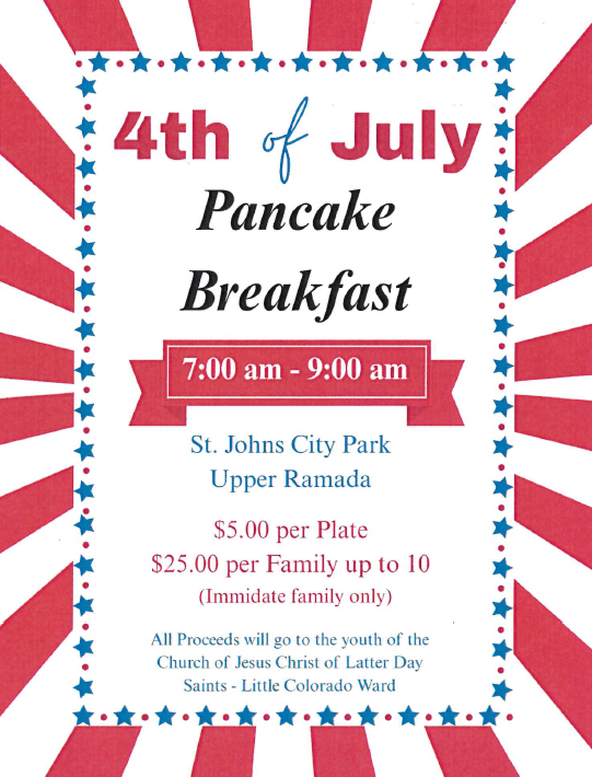 Fourth of July Pancake Breakfast