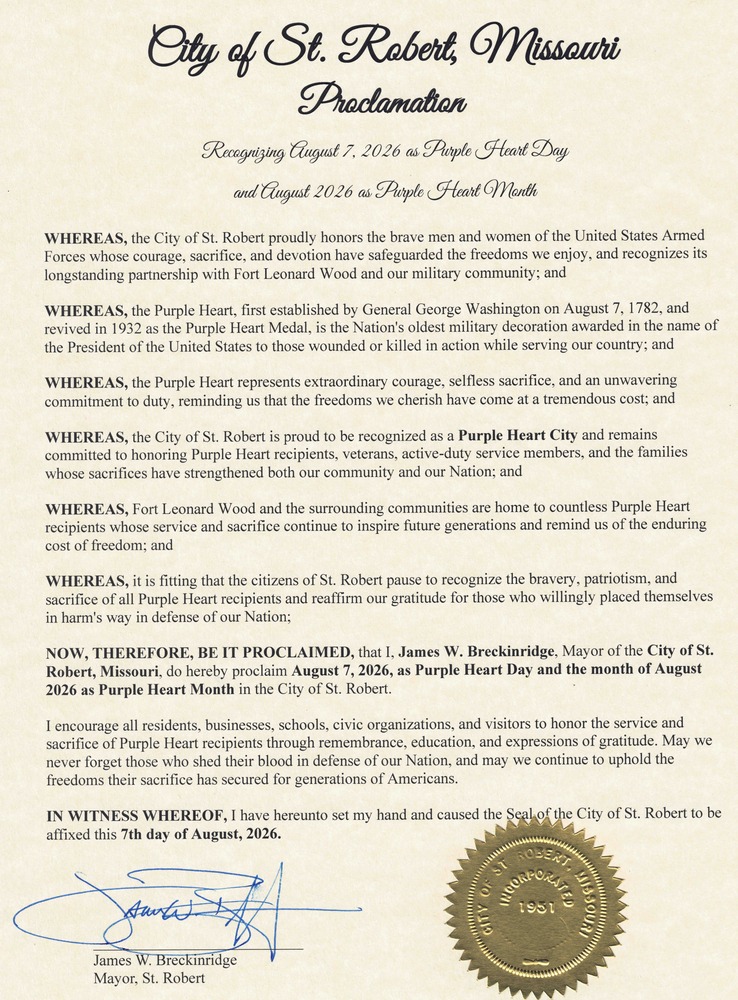 PURPLE HEART DAY PROCLAMATION