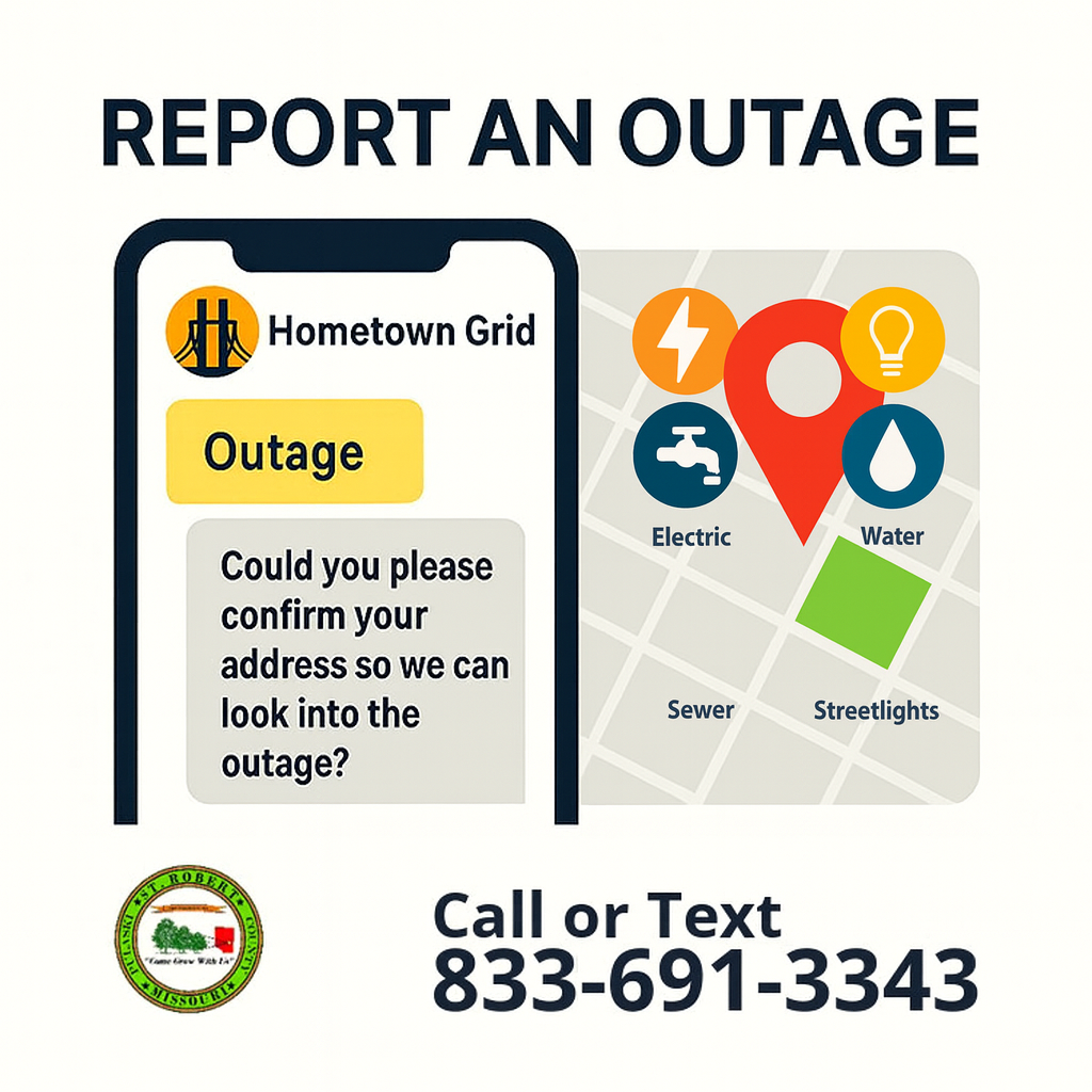 Hometown Grid reminder with utility symbols