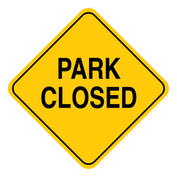 Park closed sign