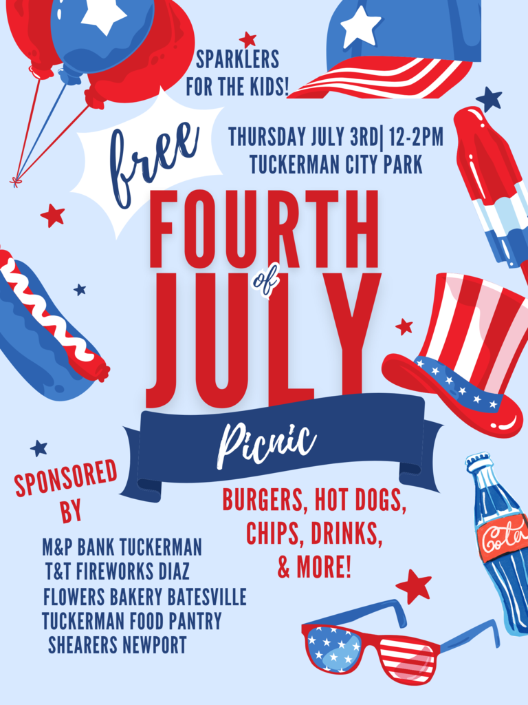 Fourth of July celebration flyer 