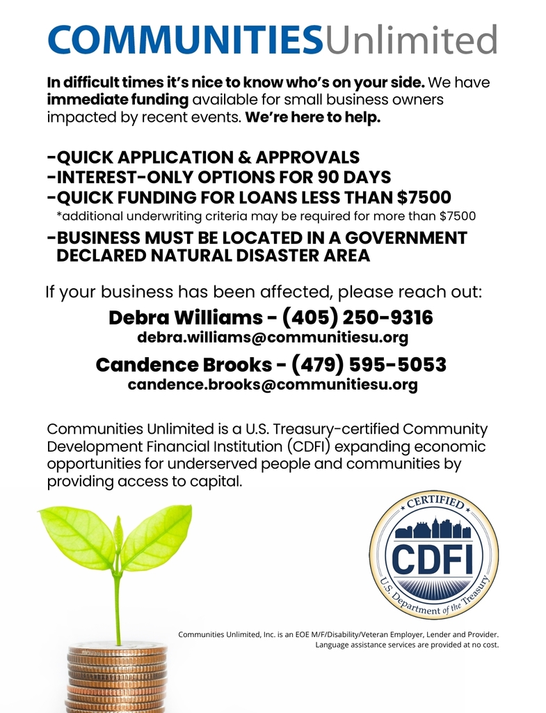 emergency disaster monies offered to homeowners with communities unlimited