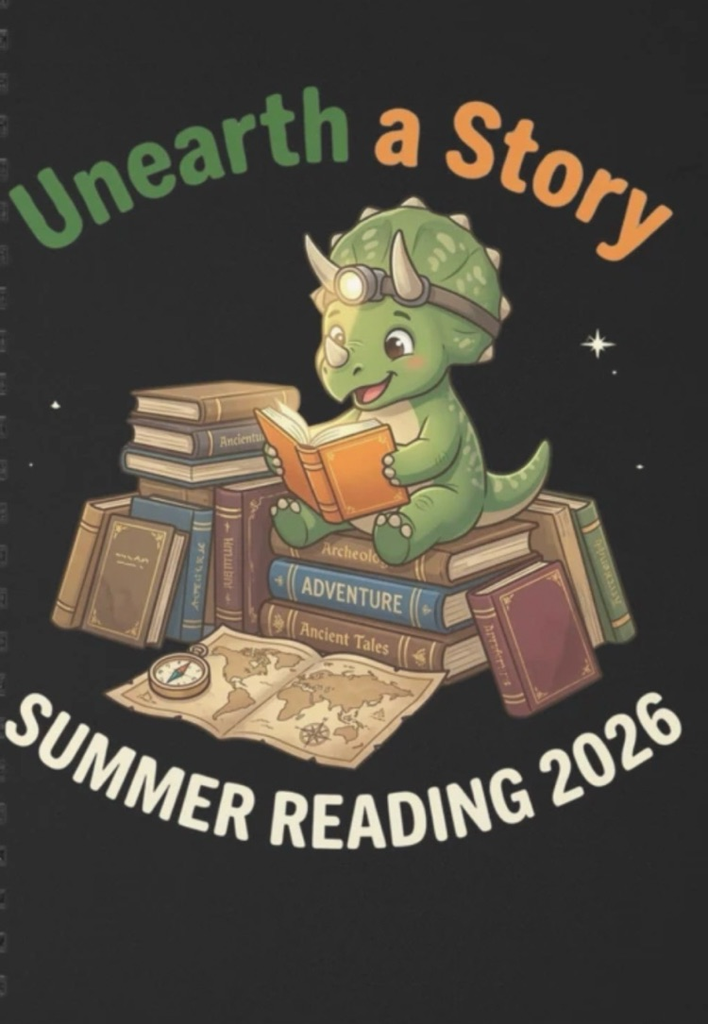 Unearth a Story graphic for summer reading program