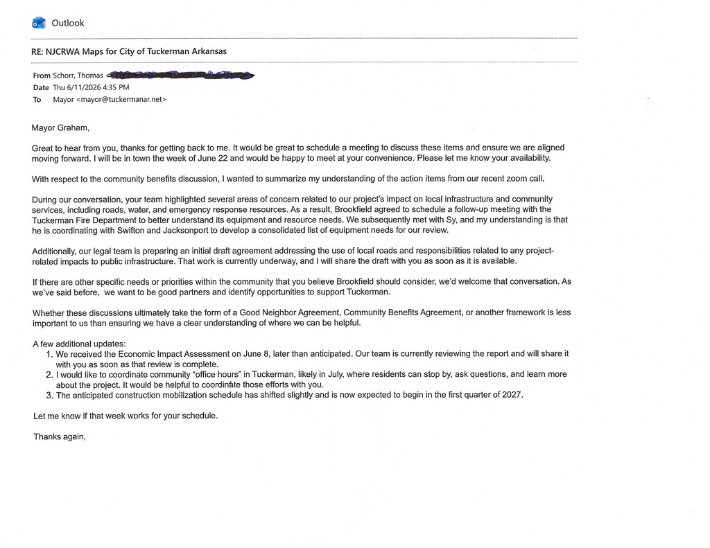 e-mail document