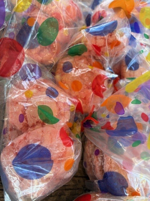 confetti wrapped treats