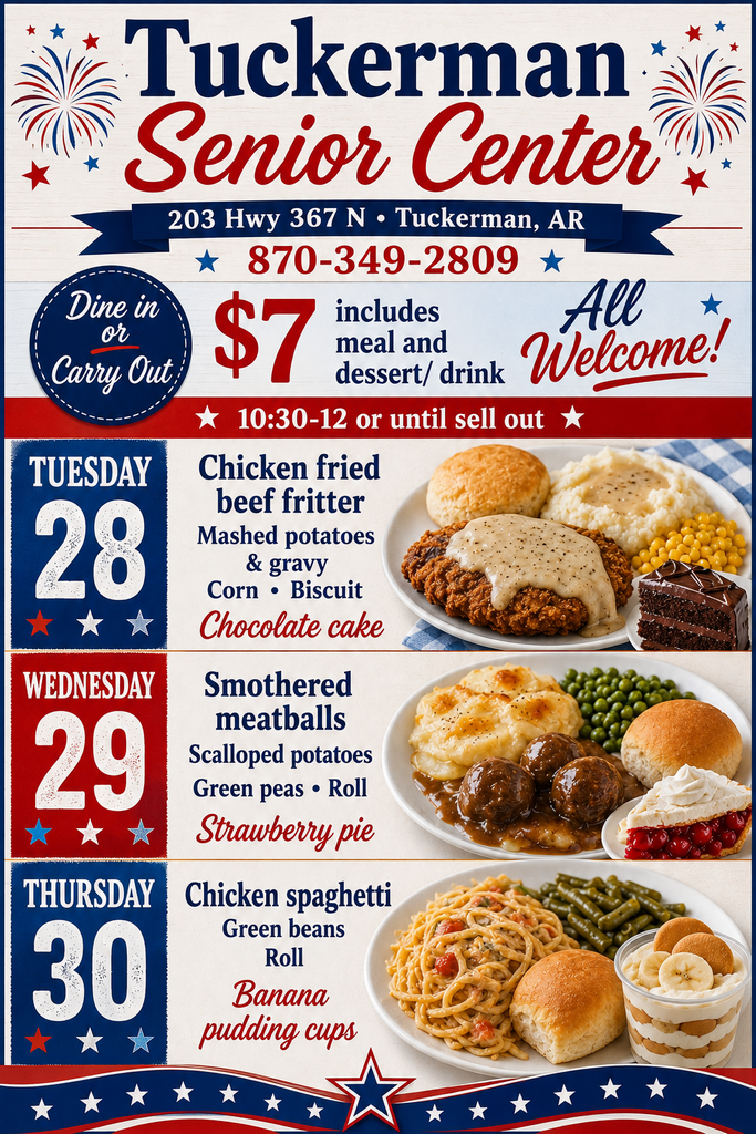 infographic for senior center menu