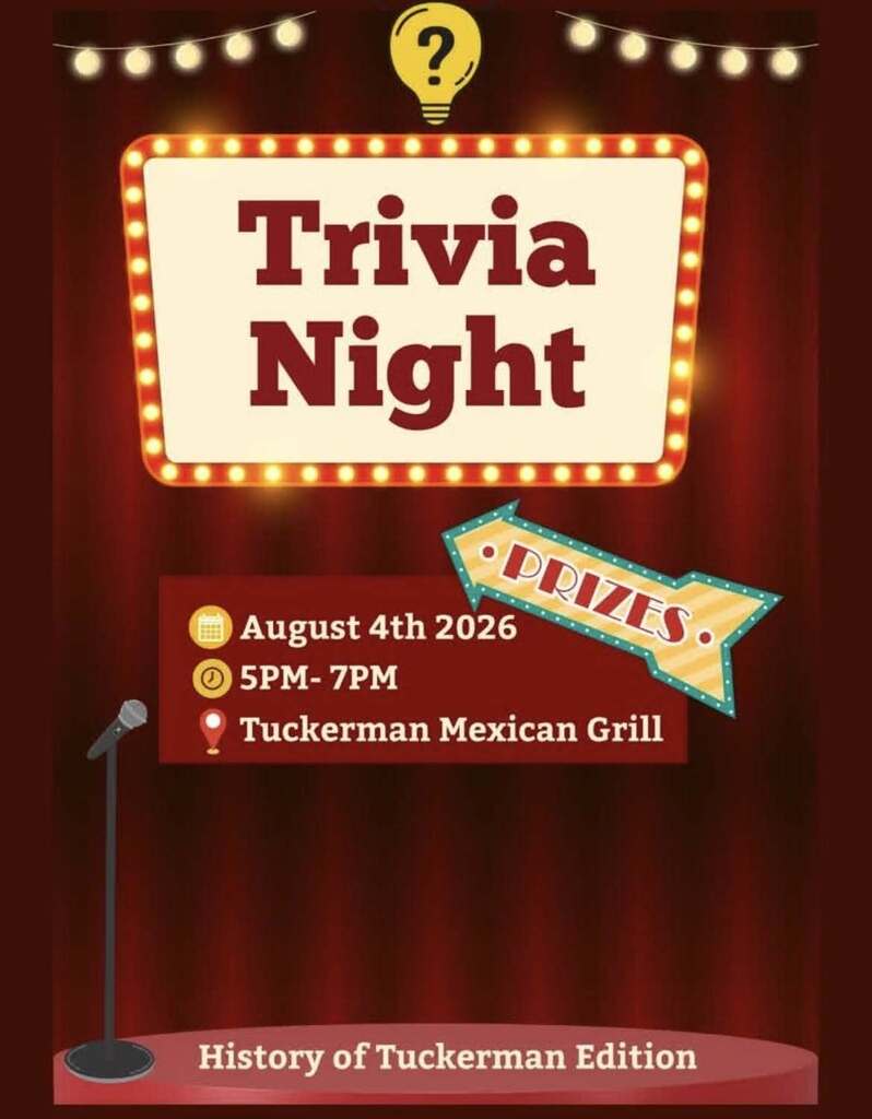 Trivia Night August 4th , 5 pm at the Tuckerman Mexican Grill