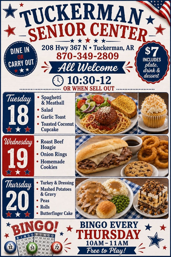 Senior Center Menu