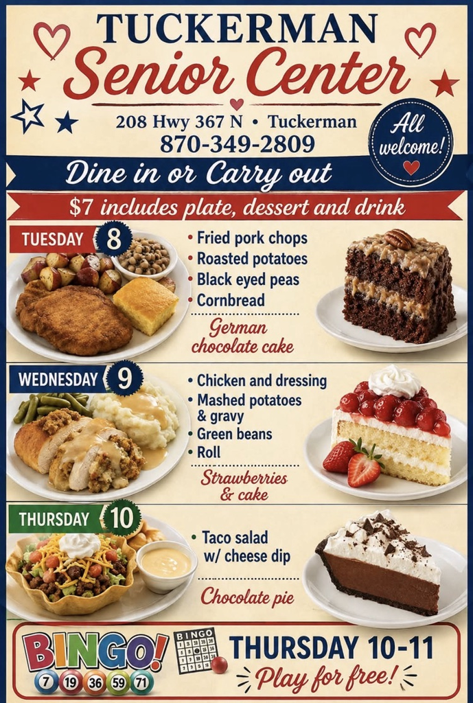 menu senior center