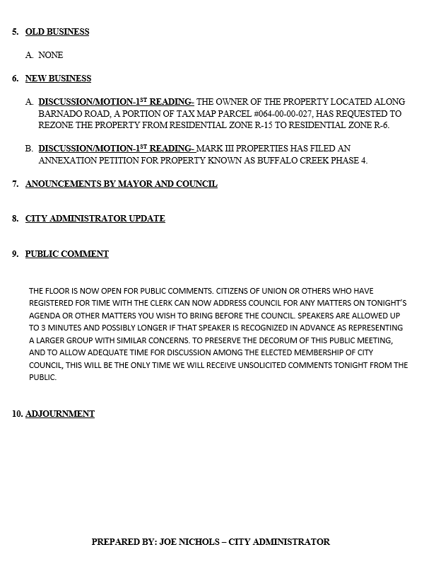 Regular Council Meeting Agenda-September 16, 2025 pg 2