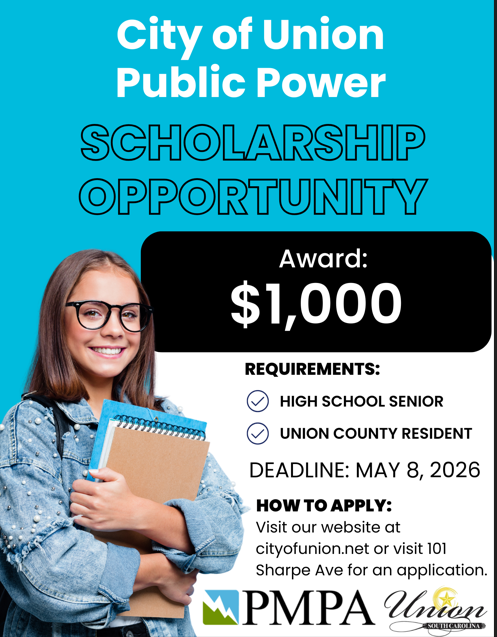 City of Union Scholarship Opportunity 