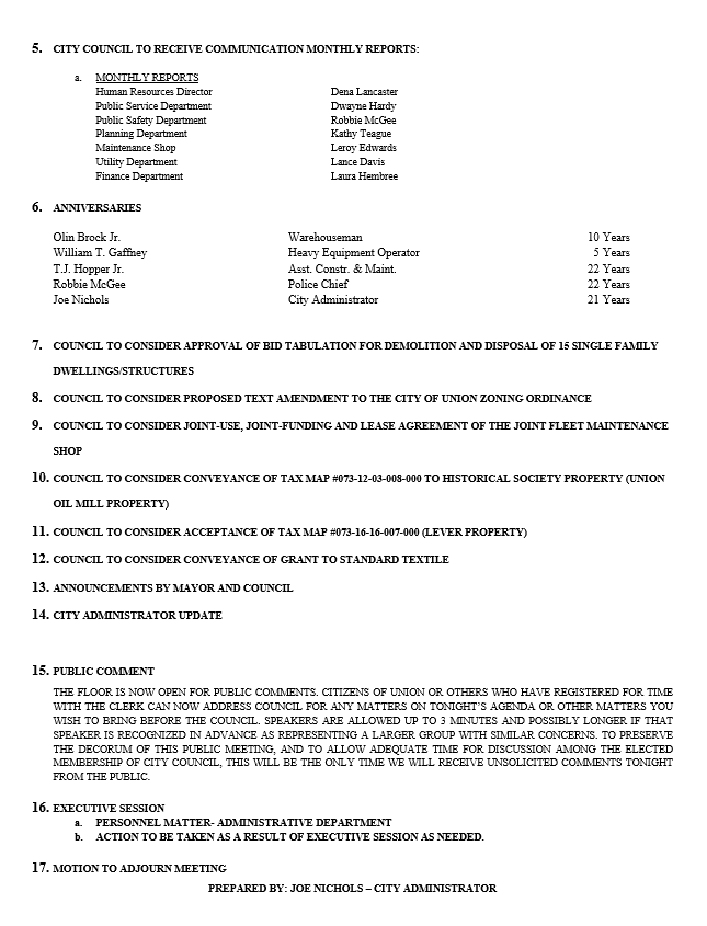 Council Meeting Agenda-pg 2