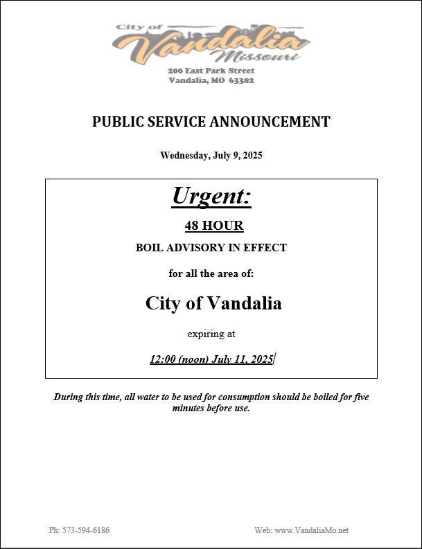 Boil Advisory